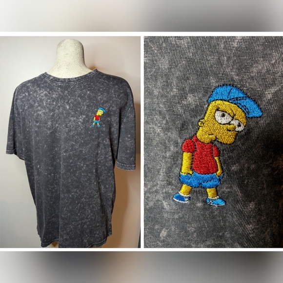 Vintage The Simpsons Bart Simpson NEFF tee, acid wash Size large - Picture 11 of 11